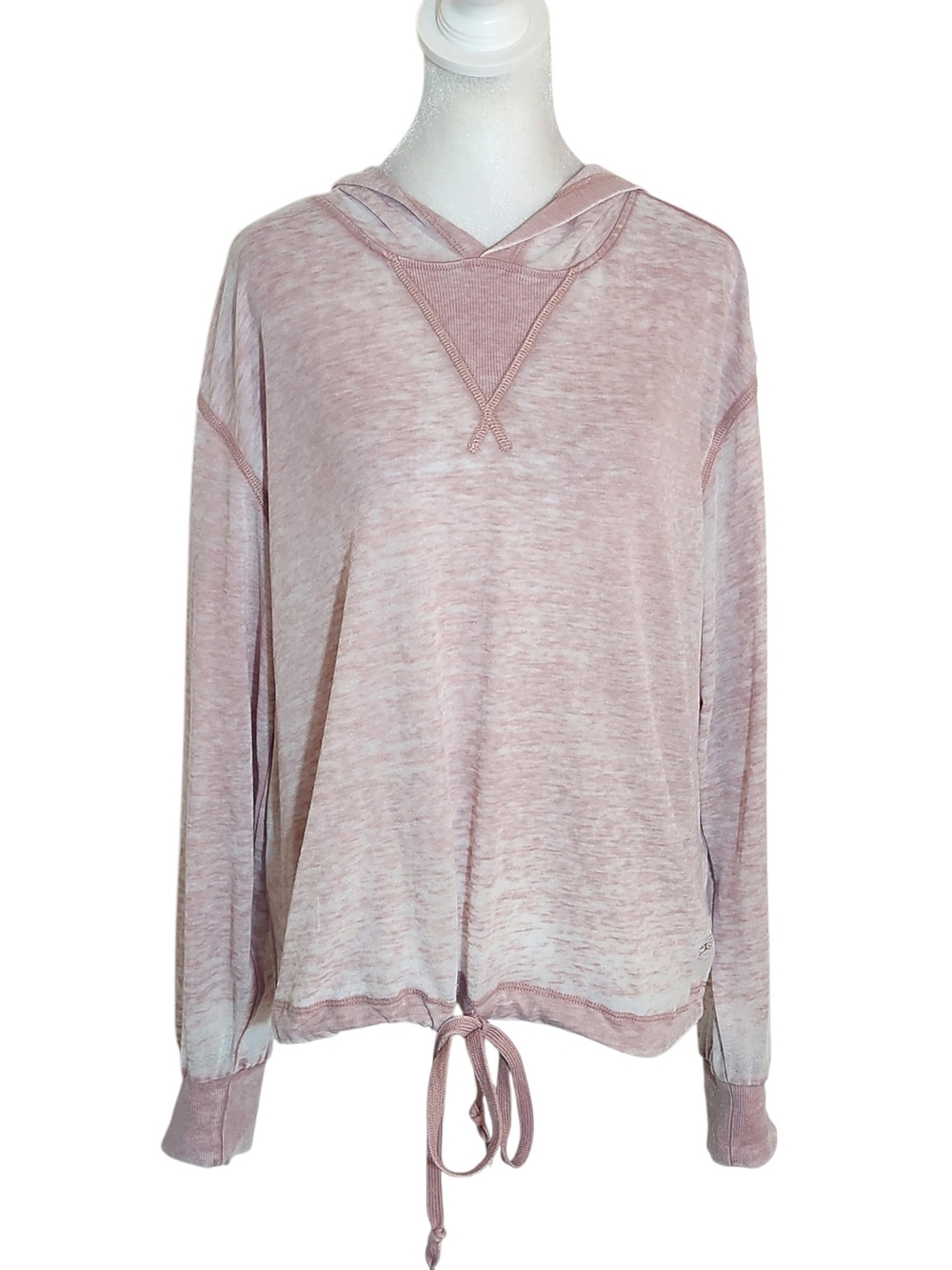 Altar'd State Revival Pink Distressed Oversized Hoodie Pullover Size Small